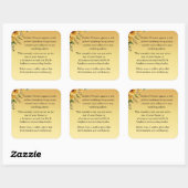 Welkom Vierkante Sticker (Vel)