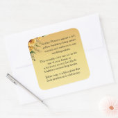 Welkom Vierkante Sticker (Envelop)