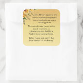 Welkom Vierkante Sticker (Tas)