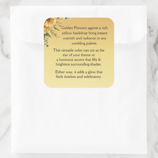 Welkom Vierkante Sticker (Tas)