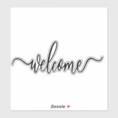 welkom VINYL gesneden sticker (Vel)