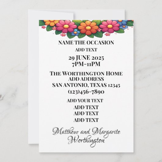 WELKOM VIP Gast Uitnodiging (Achterkant)