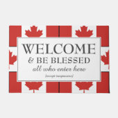 WELKOM | Vlag van CANADA Deurmat (Voorkant)