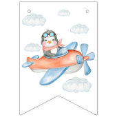 Welkom Vliegtuig Baby shower Penguin Vlaggetjes (Tweede vlag)