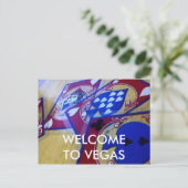 WELKOM VOOR VEGAS BRIEFKAART (Staand voorkant)