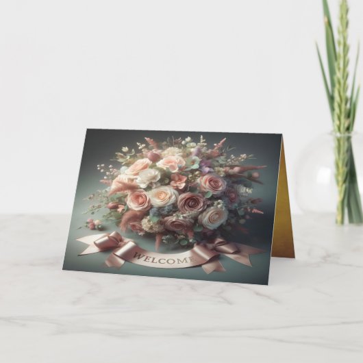 Welkom Vouw Uitnodigingskaart (Voorkant)