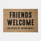 Welkom vrienden deurmat (Voorkant)
