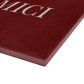 Welkom vrienden Engels / Italiaans Charcuterie Snijplank (Hoek)