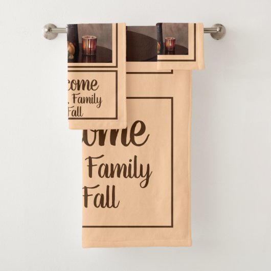 Welkom Vrienden, Familie en Herfst / Herfst Bad Handdoek (Insitu)