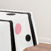 Welkom Vrienden Roze Groene Polka Dots Tafelkleed (Voorbeeld)