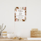 Welkom Vrijgezellenfeest Boho Autumn Poster (Keuken)