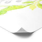 Welkom Vrijgezellenfeest Desert Cactus Waterverf Poster (Hoek)