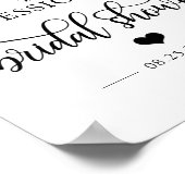 Welkom Vrijgezellenfeest Heart WELCOME SIGN Poster (Hoek)