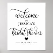 Welkom Vrijgezellenfeest Heart WELCOME SIGN Poster (Voorkant)