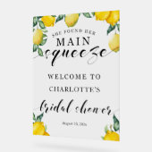 Welkom Vrijgezellenfeest Hoofdknijpteken Acryl Acryl Bord (Hoek)