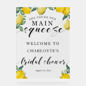 Welkom Vrijgezellenfeest Hoofdknijpteken Acryl Bord (Voorkant)