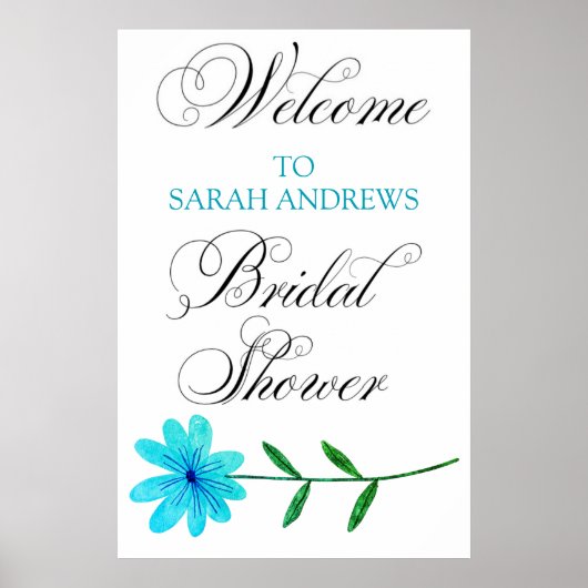 Welkom vrijgezellenfeest teken gepersonaliseerd poster (Voorkant)