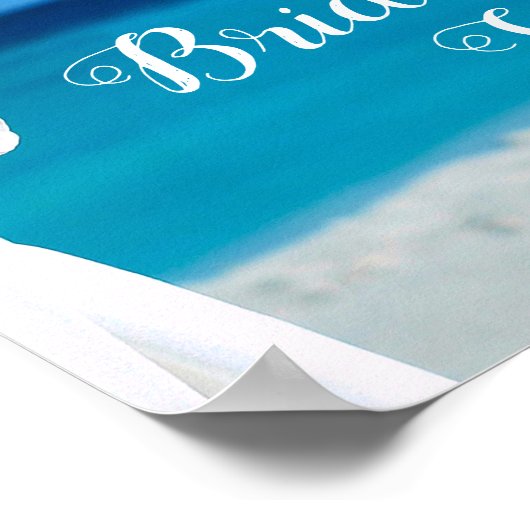 Welkom | Vrijgezellenfeest van de blauwe oceaanstr Poster (Hoek)