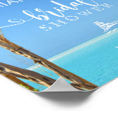 Welkom | Vrijgezellenfeest van Floral Wedding Gate Poster (Hoek)