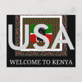 Welkom VS in Kenia-Briefkaart Briefkaart (Voorkant)