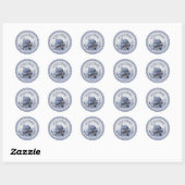 Welkom Warm Winter Ronde Sticker (Vel)