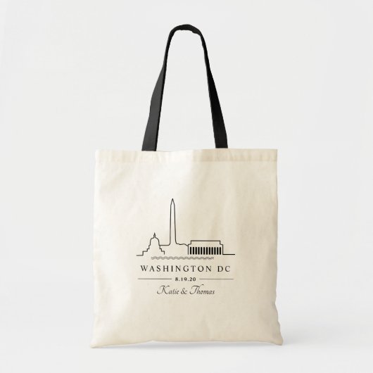 Welkom Washington DC Wedding Tote Bag (Voorkant)