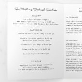 Welkom Washington Wedding Letter & Itinerary Drieluik Programma (Binnenzijde eerst)