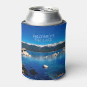 Welkom Wat gebeurt bij Lake, blijft bij het meer Blikjeskoeler (Blikje Voorkant)