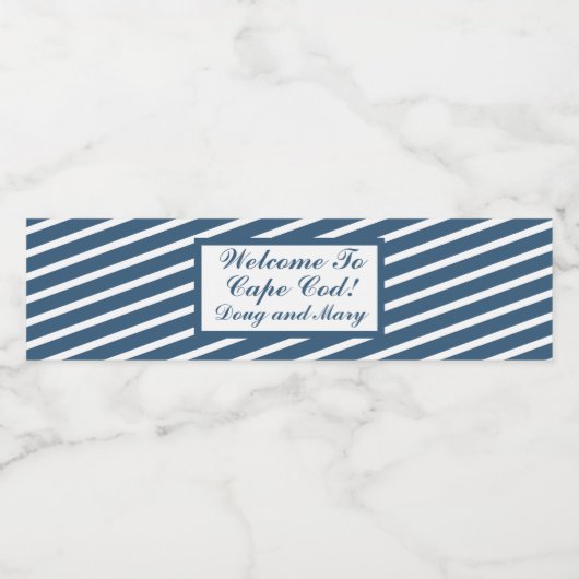 Welkom Waterflesetiket Waterfles Etiket (Enkel label)