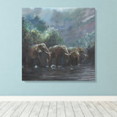 Welkom Waters 1990 Canvas Afdruk (Insitu (Houten vloer))