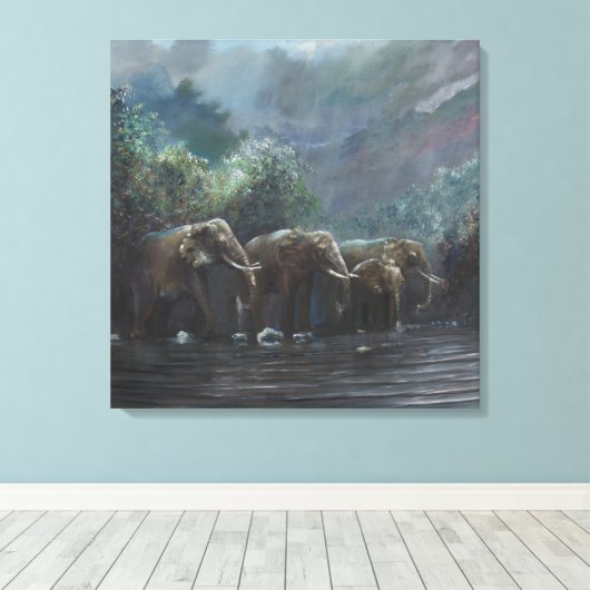 Welkom Waters 1990 Canvas Afdruk (Insitu (Houten vloer))