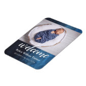 Welkom Waterverf Birth Announding Magnet Magneet (Linkerzijde)