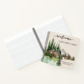 Welkom Waterverf Cabin Lake Home Verhuur Notitieboek (Binnen)