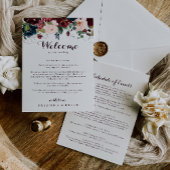 Welkom waterverf  Fall Wedding-brief