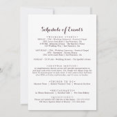 Welkom waterverf  Fall Wedding-brief (Achterkant)