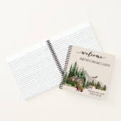 Welkom Waterverf Forest Cabin Home Rental Notitieboek (Binnen)