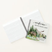 Welkom Waterverf Forest Cabin Home Verhuur Notebo Notitieboek (Binnen)