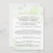 Welkom waterverf Gold Confetti Wedding (Achterkant)