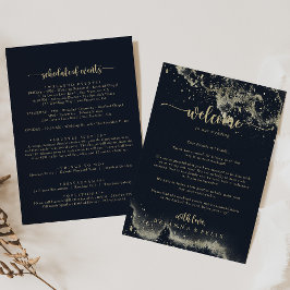 Welkom waterverf Gold Splash Wedding