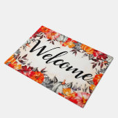 Welkom Waterverf Herfst Pumpkins Deurmat (Schuin)