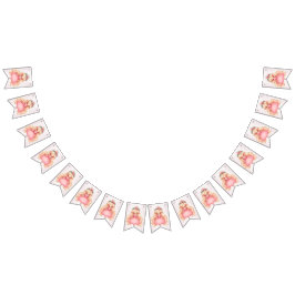 Welkom Waterverf Roze Prinses Verjaardagsfeest Vlaggetjes