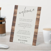 Welkom, we zijn zo blij dat je je hebt aangepast reclamebord met voetstuk (Insitu)