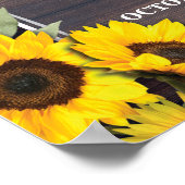 Welkom Weddenschap Poster Sunflower Poster Wood Ja (Hoek)