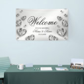 Welkom Weddenschap Silver Hearts Grey Elegant Spandoek (Beurs)