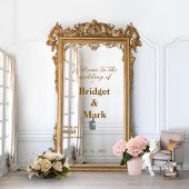Welkom Wedding Mirror Decal Selfie Handgeschreven