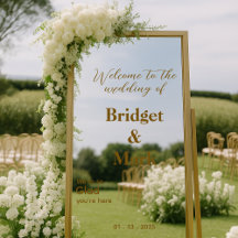 Welkom Wedding Mirror Decal Selfie Handgeschreven