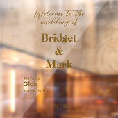 Welkom Wedding Mirror Decal Selfie Handgeschreven (Vel 2)