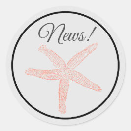 Welkom Wee Baby Ronde Sticker