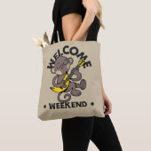 Welkom Weekend met Monkey en Gitaar Tote Bag (Dichtbij)