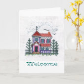 Welkom wenskaart kaart (Gele Bloem)